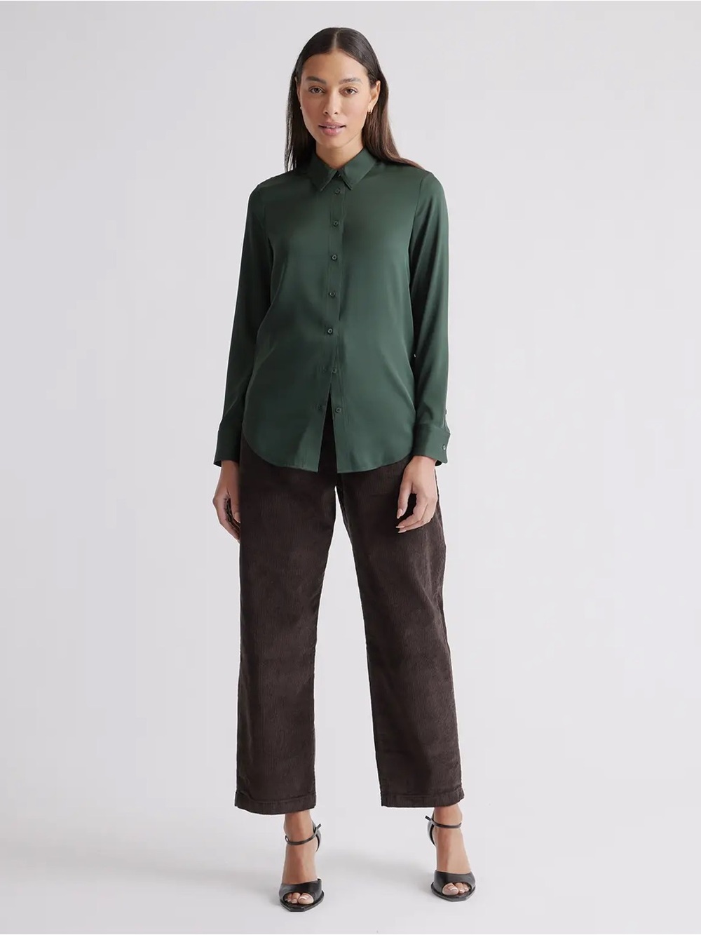 Quince Washable Stretch Silk Blouse - Picture 6 of 8